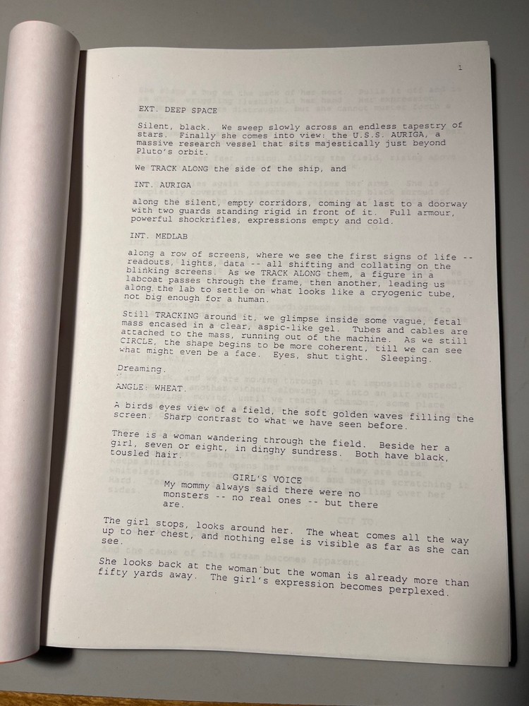 Alien Resurrection - original first draft script written by Joss Whedon 9/14/95