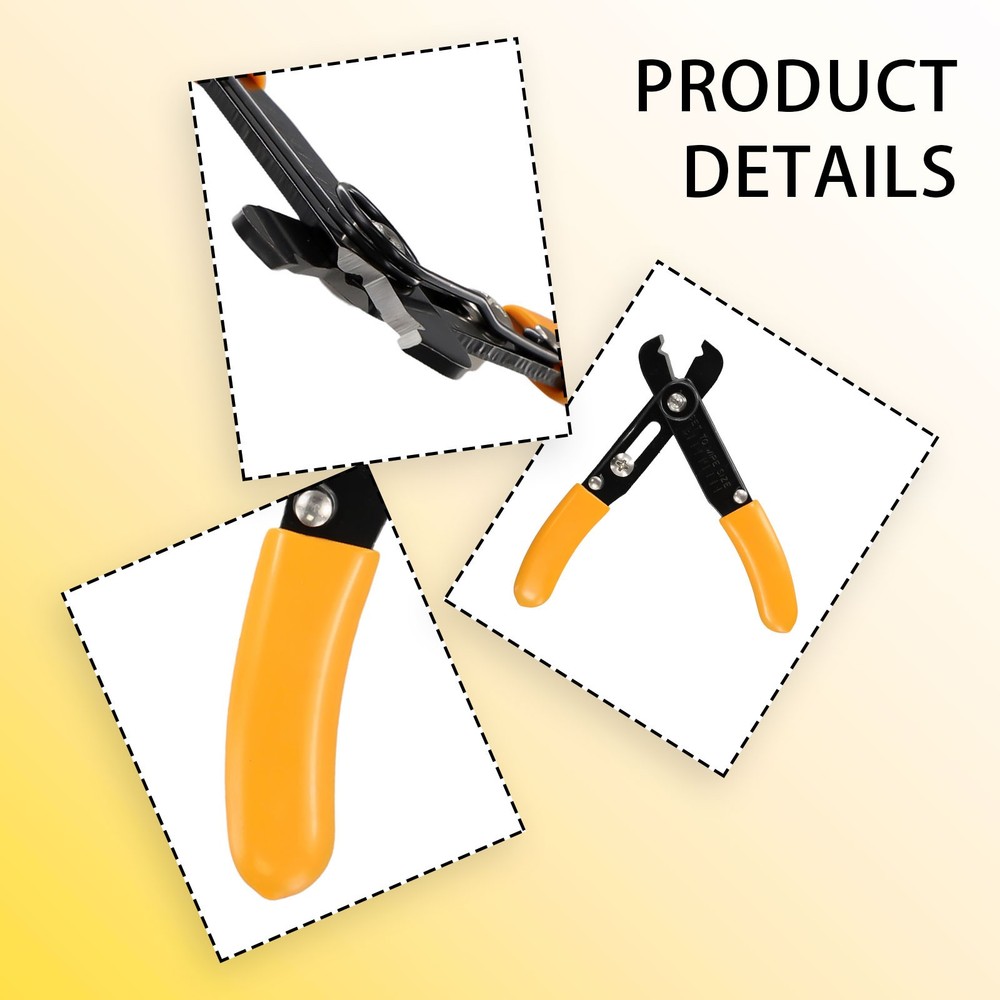Electrical Wire Cable Cutting Single Hole Wire Stripper Flush Pliers Adjustable