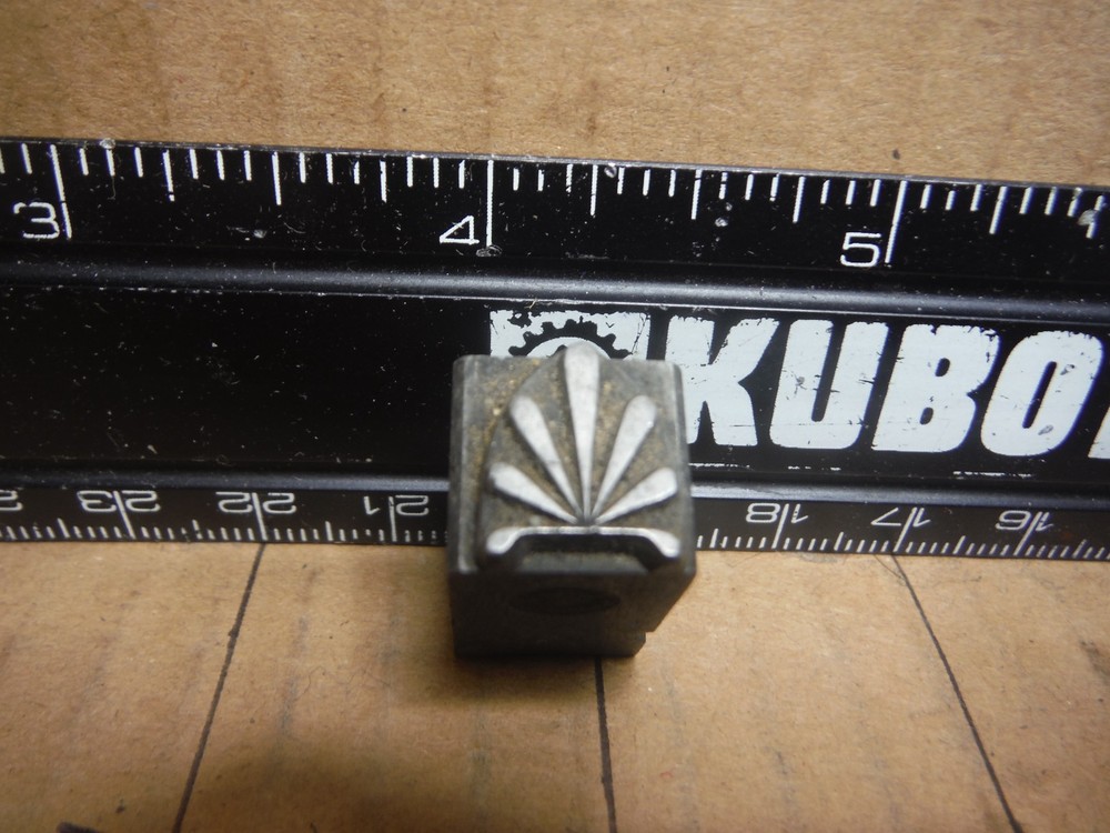 Vintage letterpress printing block