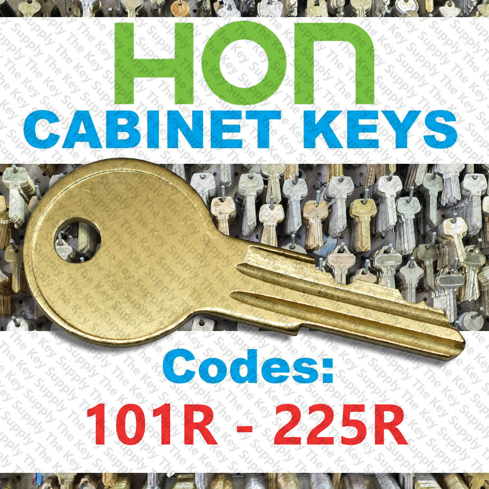 Hon Filing Cabinet Replacement Key Cut Key Code 101R - 225R