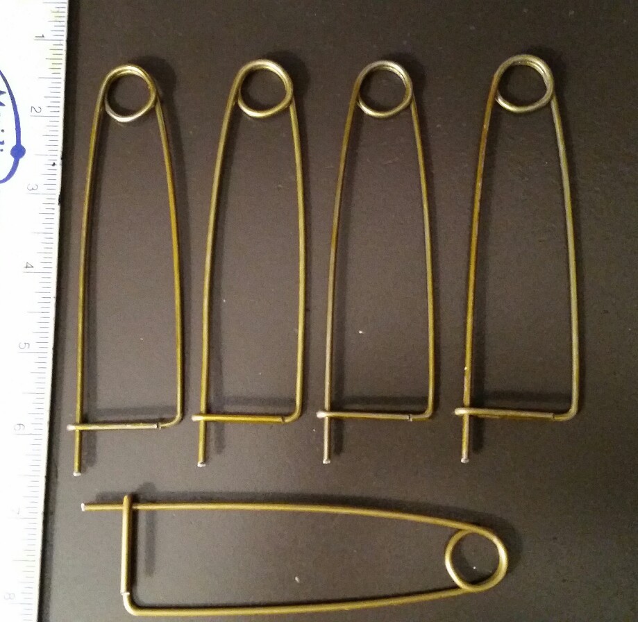 5 CRABBING CRAB TRAP BAIT CLIPS (PINS) HOLDERS - 13 Gauge