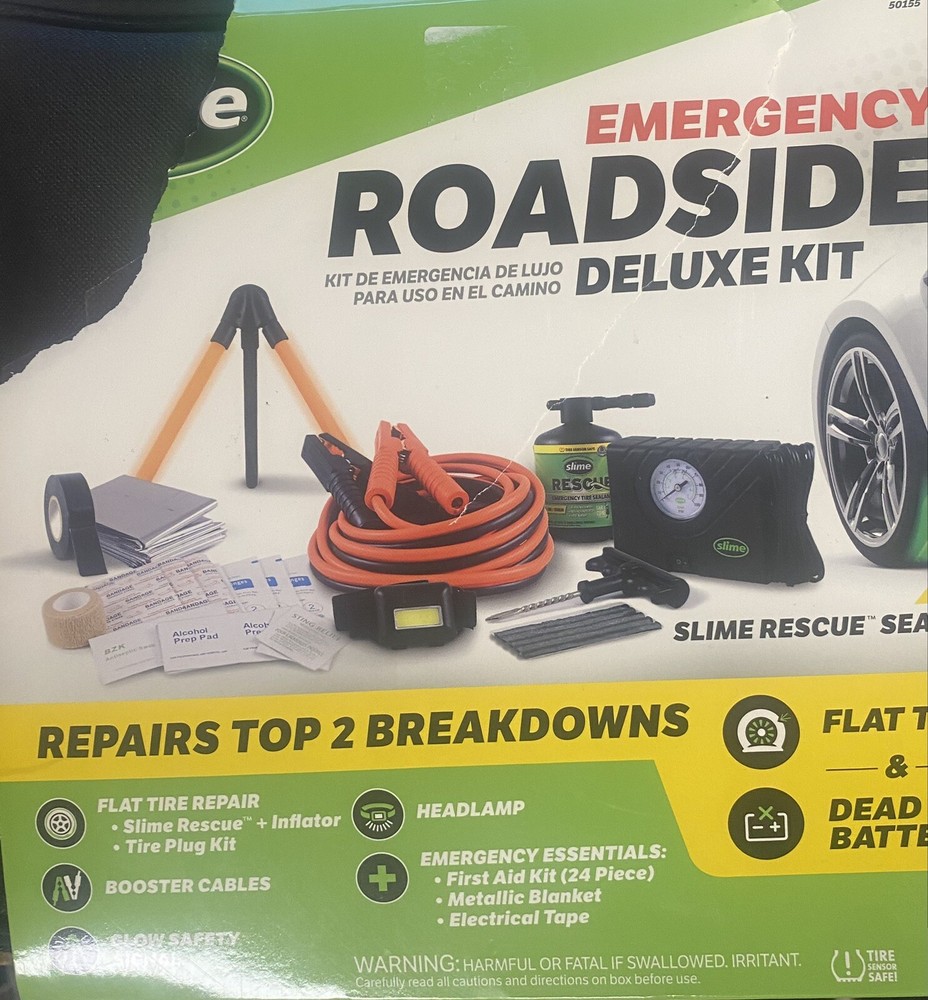 Slime Emergency Roadsidde DDeluxe Kit 50155 BRAND NEW