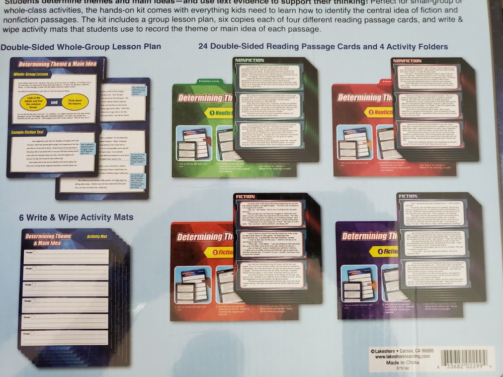 Finding Evidence Comprehension Kit Determining Theme & Main Idea Gr 4-5