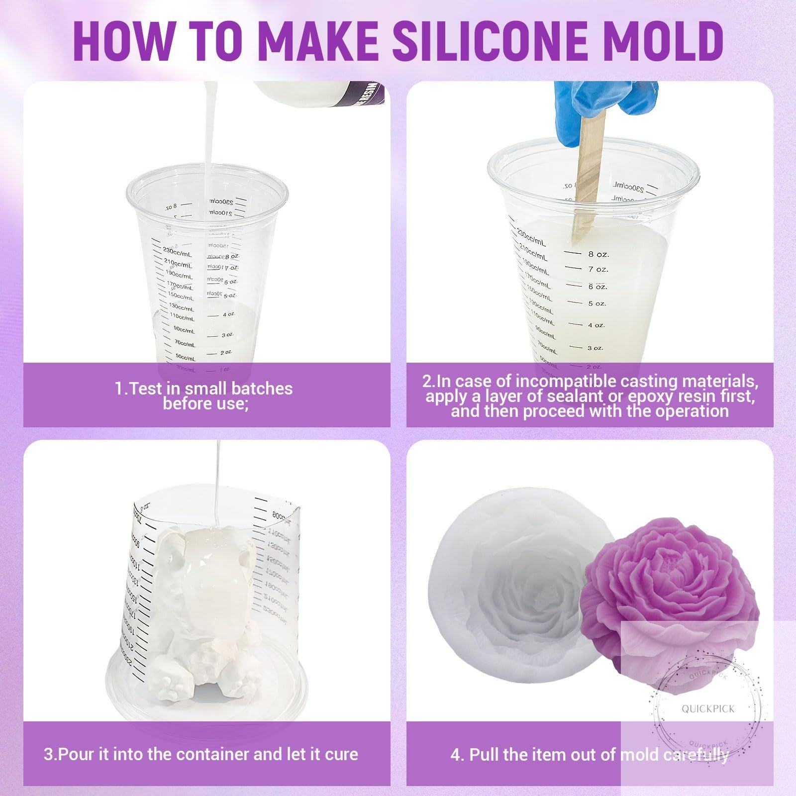 66oz Platinum Cure Liquid Silicone Rubber 15A High Precision Silicone for Mold