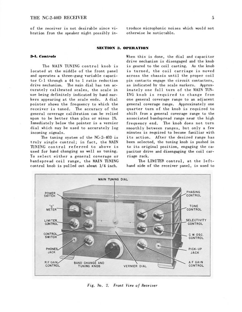 National NC-2-40D NC2-40D Receiver Manual