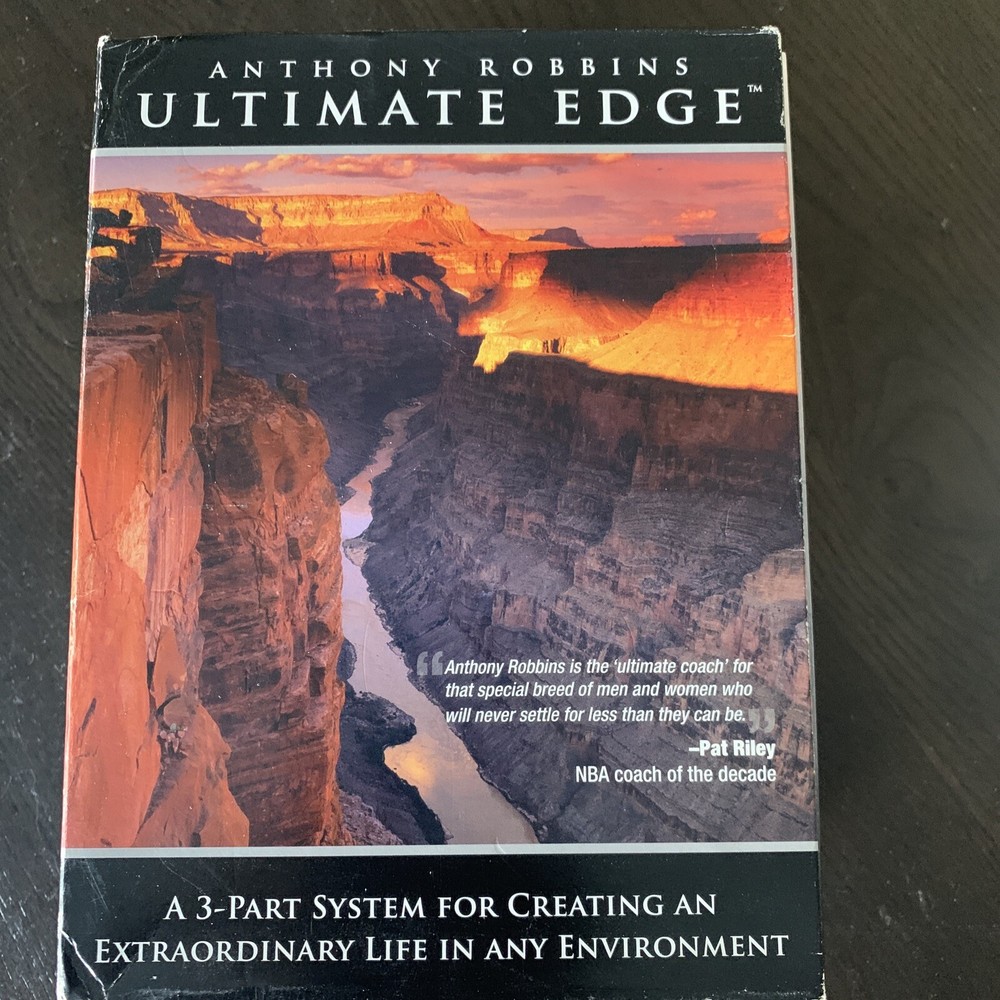 ANTHONY ROBBINS ULTIMATE EDGE 3 PART SYSTEM Audio CD/DVD Box Set MINT COMPLETE
