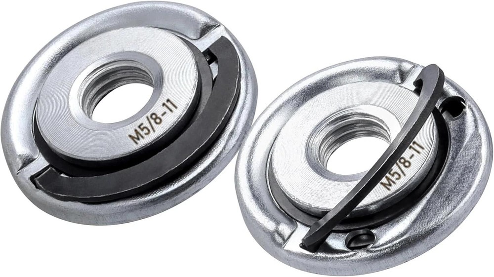 2pcs Quick Change Angle Grinder Flange Nuts 5/8-11 Replacement Lock Nut for Grin