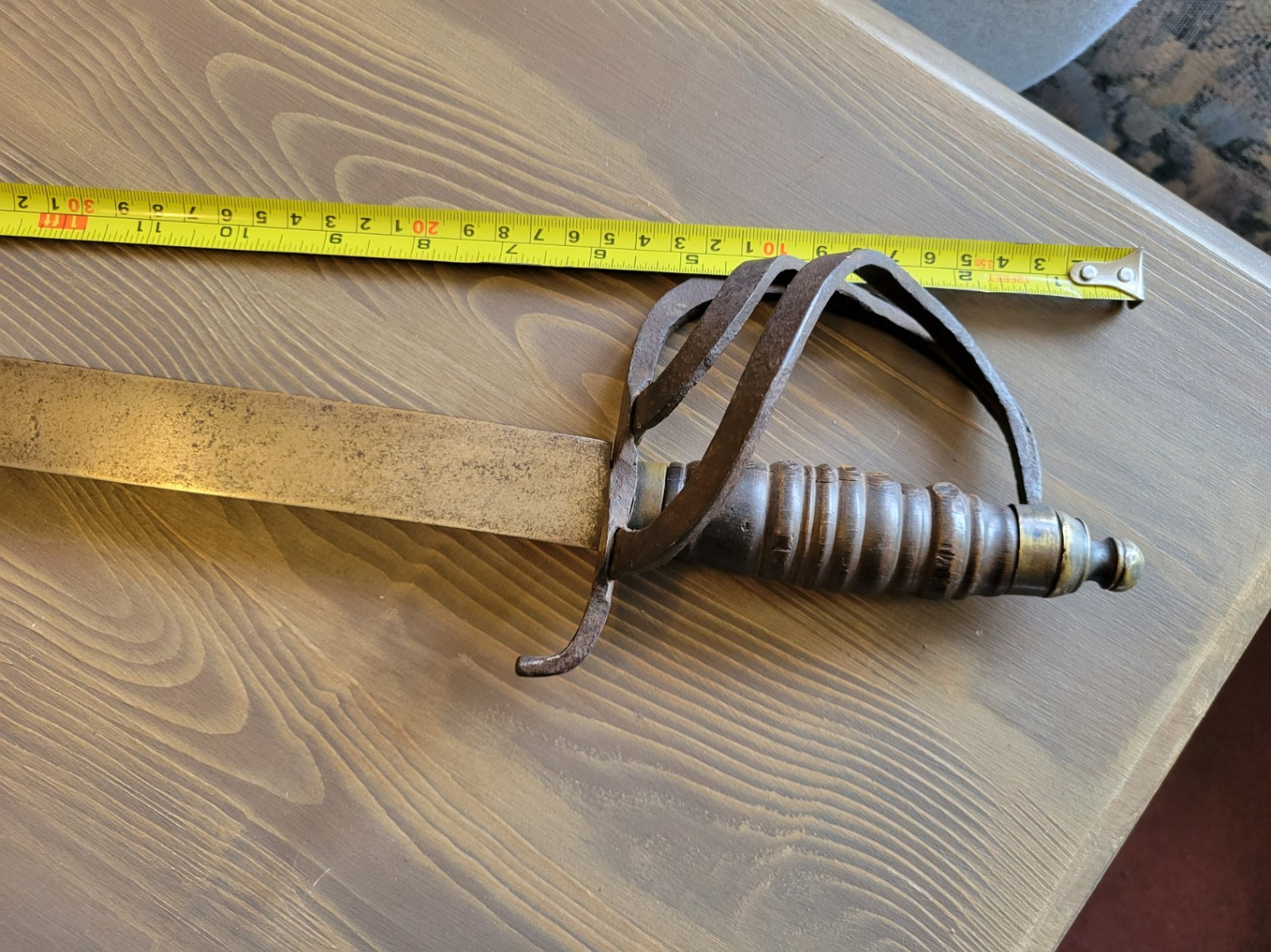 Mexican-Civil War Era Blacksmith Made Sword Used Free Shipping