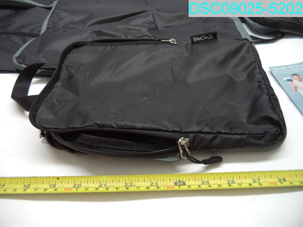QTY=6: Bagail Black Packing Cubes with Compression