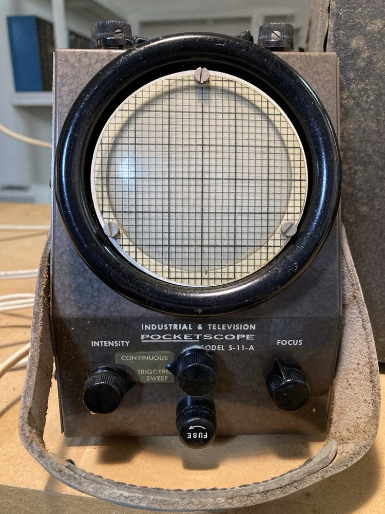 Waterman PocketScope S-11-A Oscilloscope (Untested) With Case