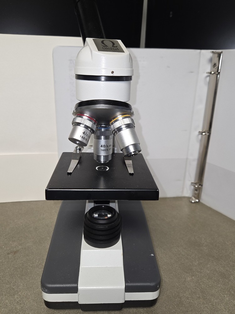 Home Science Tools Monocular Microscope Three Objectives LED MI-1100/ MS-01