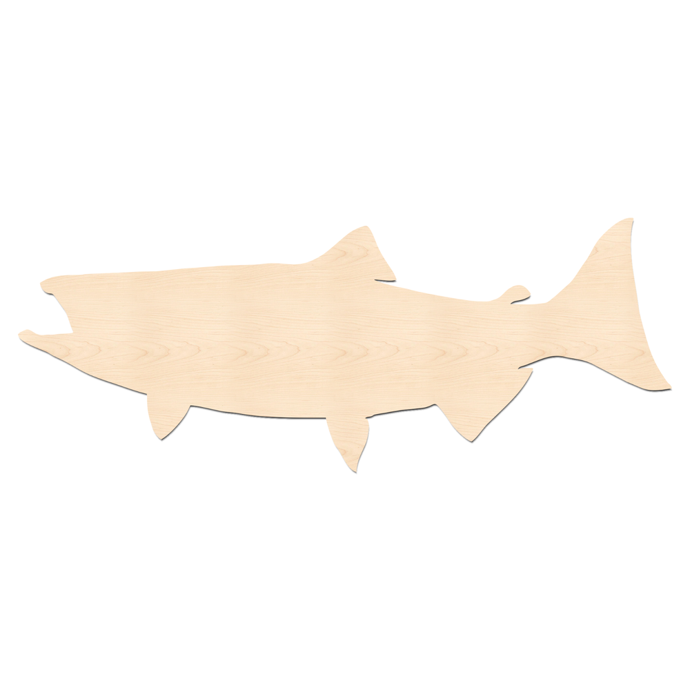 Salmon Shape-Unfinished Laser Cut Salmon Blank