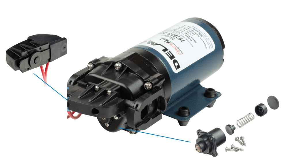 Delavan 3120-421F SmartFLO 12-Volt Bypass/Demand Diaphragm Pump - Bypass+Demand