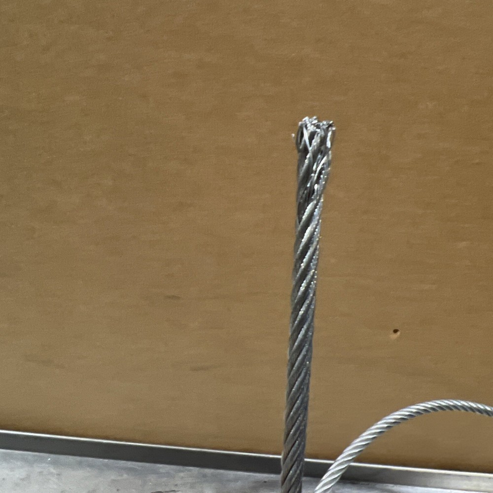1/4” Braided Wire Rope. Nos Surplus. Partial Reel-Left Over Surplus