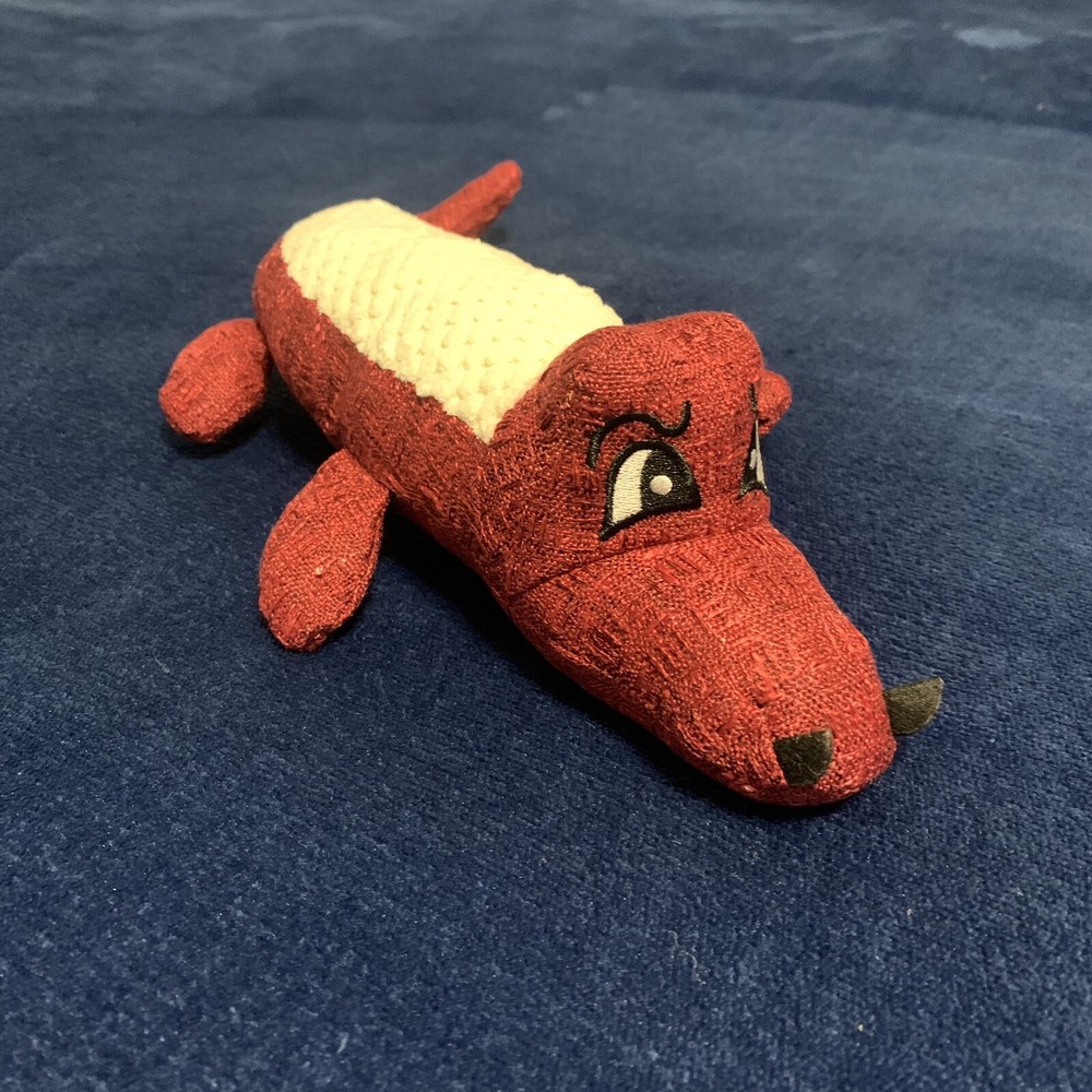 Pet Plush Linen Toy Corn Kernel Vocal Crocodile Shape Bite-resistant Molar Teeth