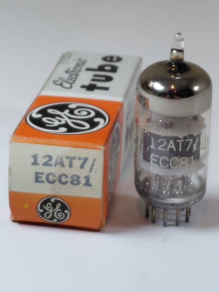 GE 12AT7 / ECC81 Electronic Vacuum Tube Original Box