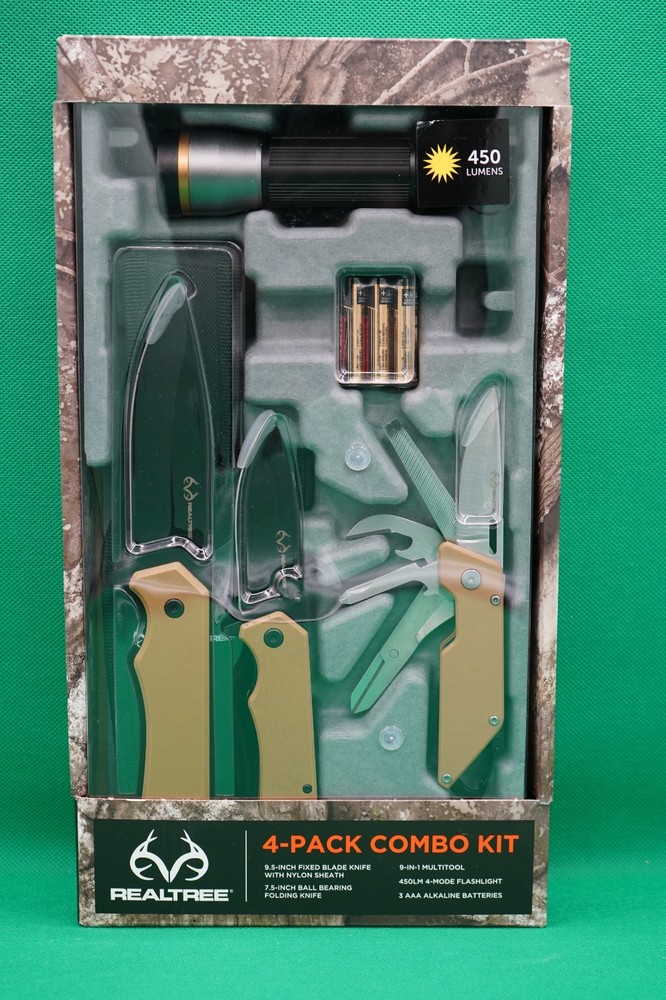 Realtree 4 Pack  Combo Kit  Knifes