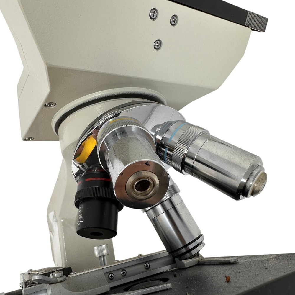 Ward's HVS-20 Binocular Compound Microscope 4 Objective Lenses Lab Scope