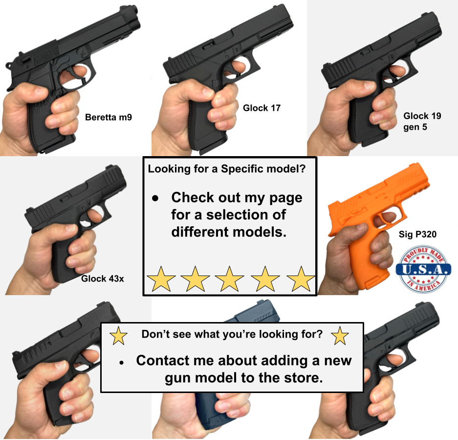 Orange Sig Sauer P365 XMacro Compatible Training Gun 1:1 Size Prop Realistic