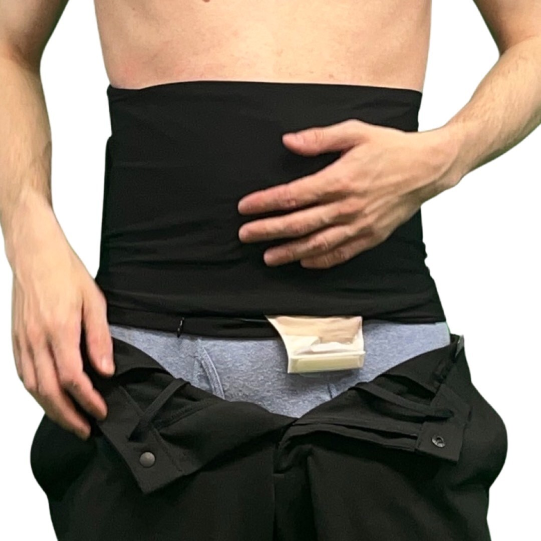 Elite Ostomy Support Wrap With Pockets & Invisible Zipper