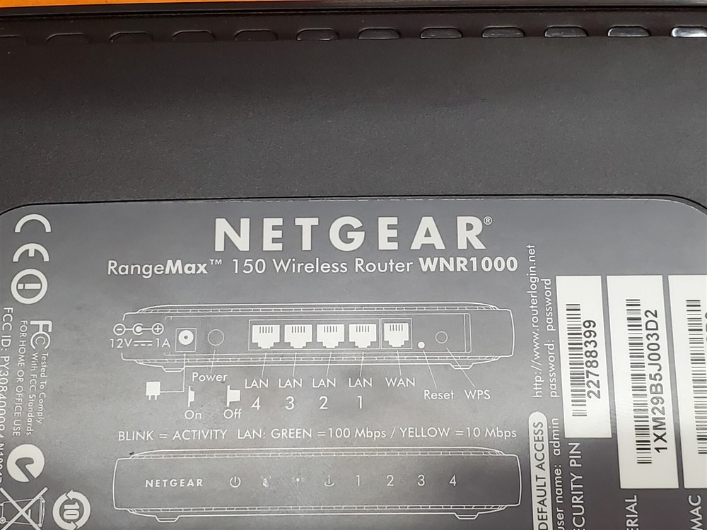 ⭐️⭐️⭐️⭐️⭐️ Netgear RangeMax 150 Wireless Router WNR1000