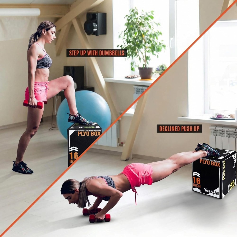 Durable 3-Layer Plyo Box with Vinyl Cover