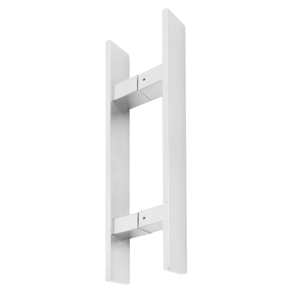 Silver Double Sided Stainless Steel Pull Handles Sliding Door Handle H-shaped