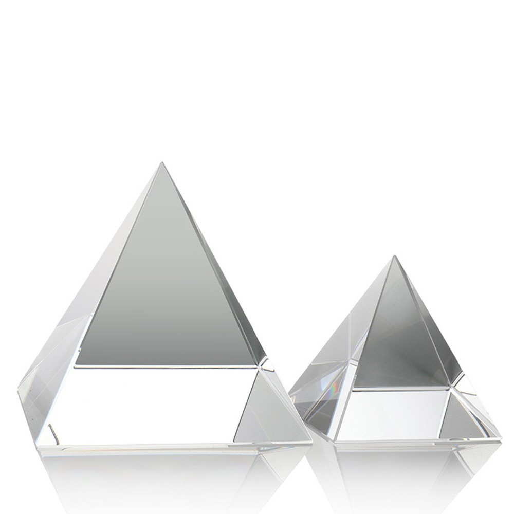 Crystal Rainbow Maker Equilateral Prisms Pyramid Shape Glass Optical