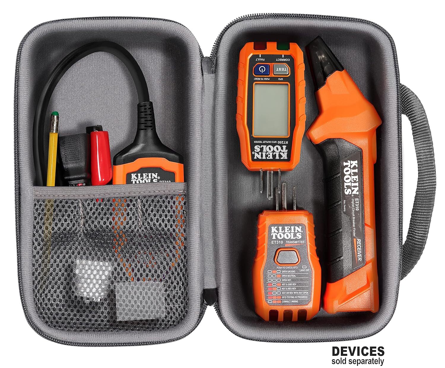 Circuit Breaker Finder Integrated GFCI Outlet Tester Receptacle Klein Tools case