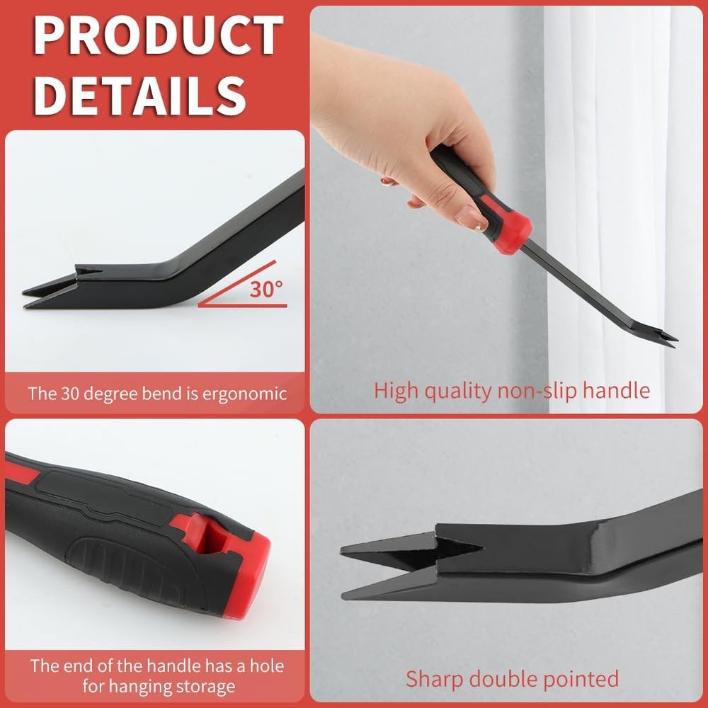 Staple Remover Puller Ergonomic Handle Nail Puller for Carpet Wood Flooring