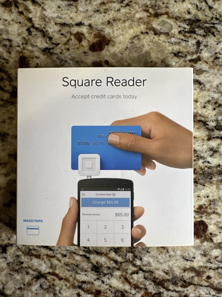 Square A-PKG-0206-01 Credit Debit Card Reader - White for Apple iPhone and...