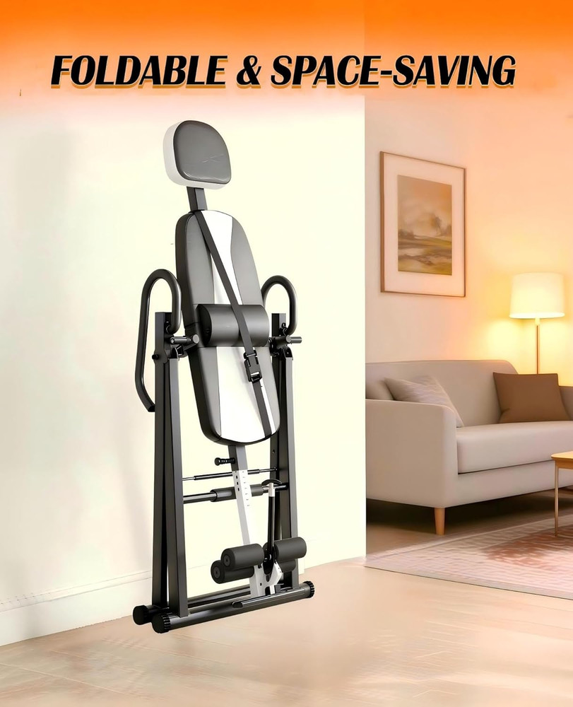 Gravity Inversion Table for Back Pain Relief 2026 New Inversion Table W/Lumbar S