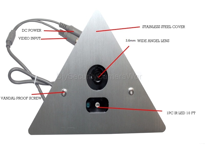 HDCVI CCTV Corner Security Camera 2.4MP 1080P IR Corner Camera BNC