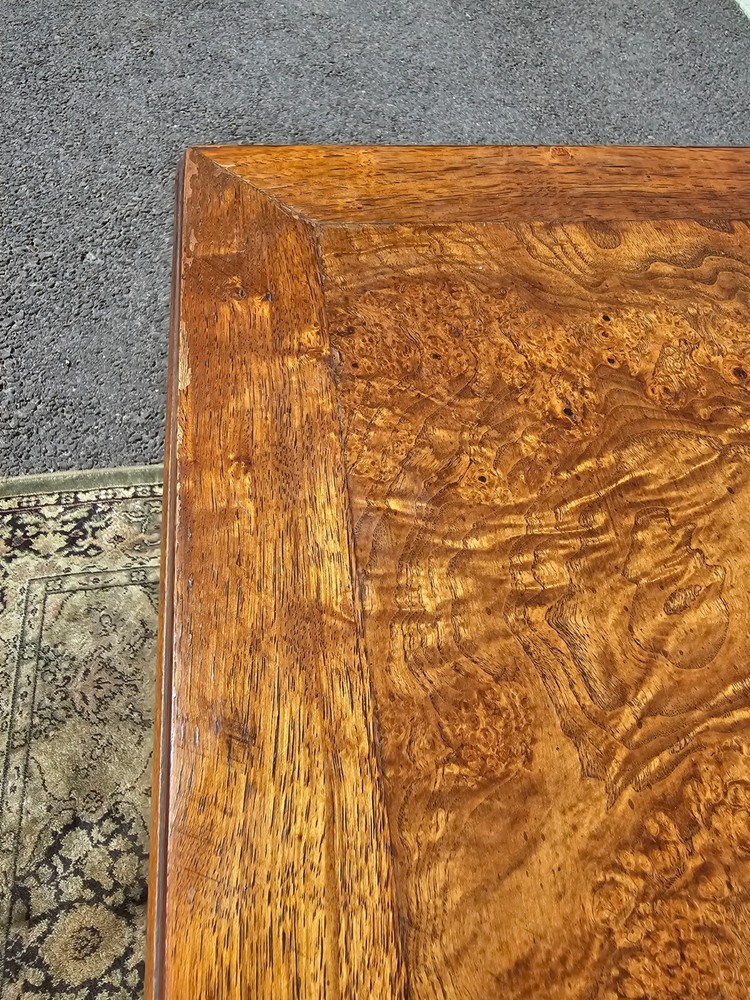 Altavista Lane Burled Walnut Rustic End Side Table 1950's