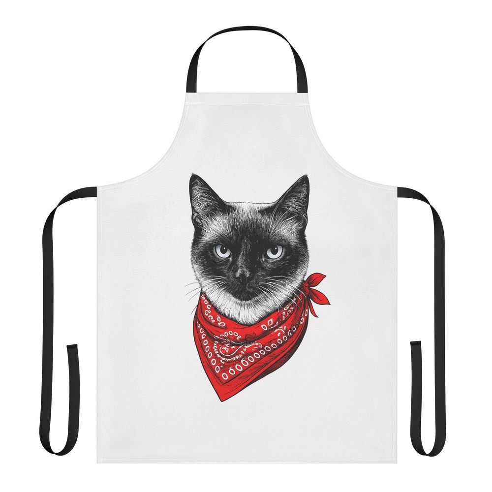 Cat Red Bandana Apron