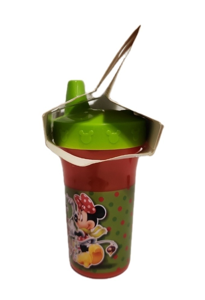 The First Years Disney Baby Minnie Mouse Christmas 9 Oz Sippy Cup Lot Of 2