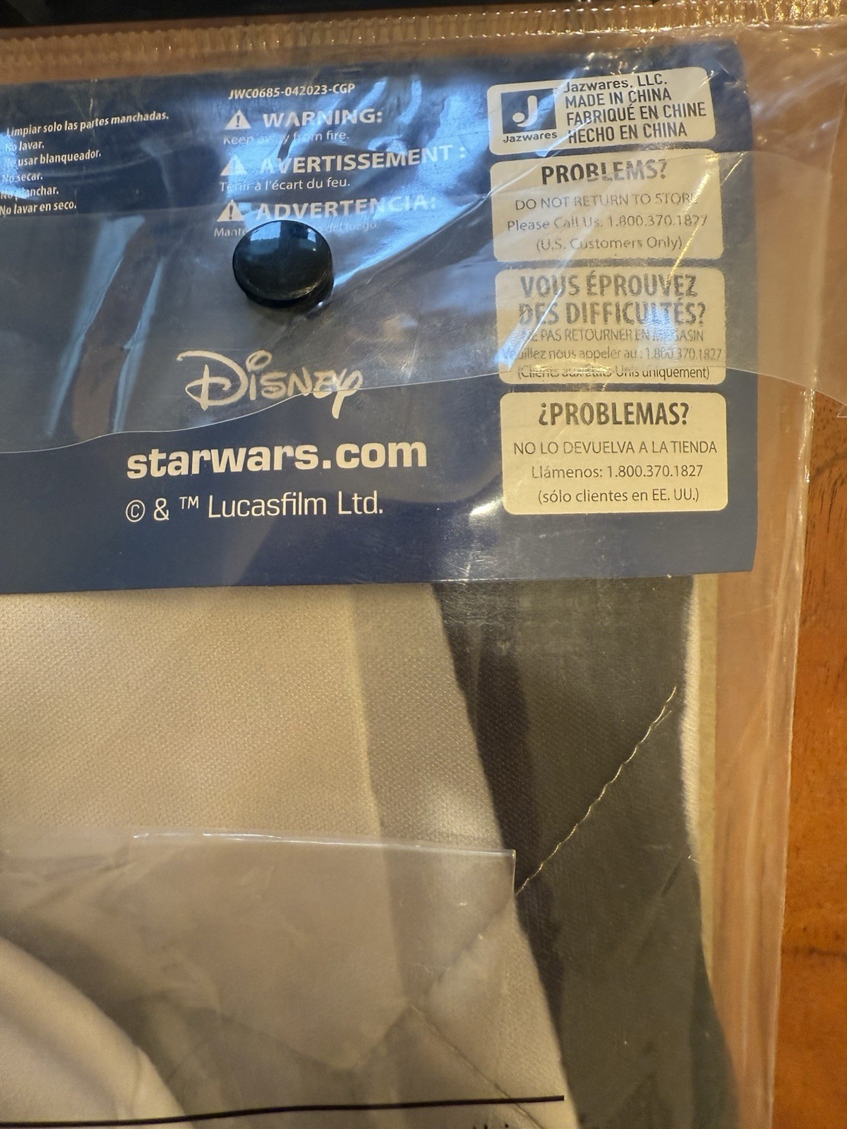 STAR WARS Stormtrooper Padded Jumpsuit Headpiece Costume Toddler 3T-4T *NEW*