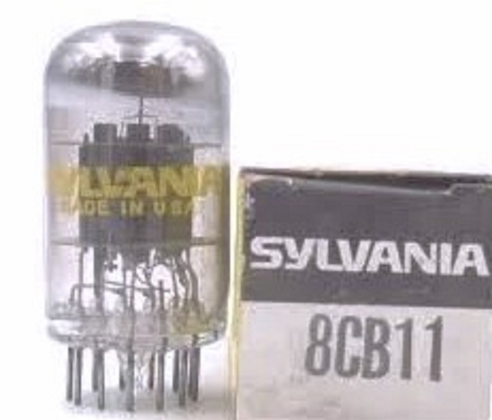 8CB11 TUBE SYLVANIA NIB TESTED & BOXED VINTAGE COMMERCIAL SURPLUS
