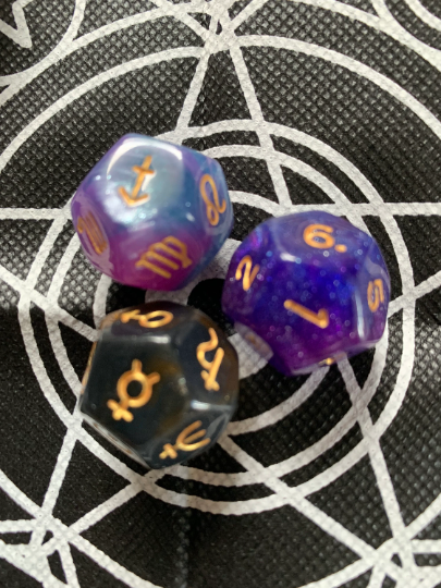 Astrodice with chart