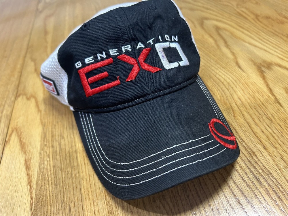 Quantum Generation EXO Exoskeletal Design Embroidered Mesh Hat/Cap Adjustable