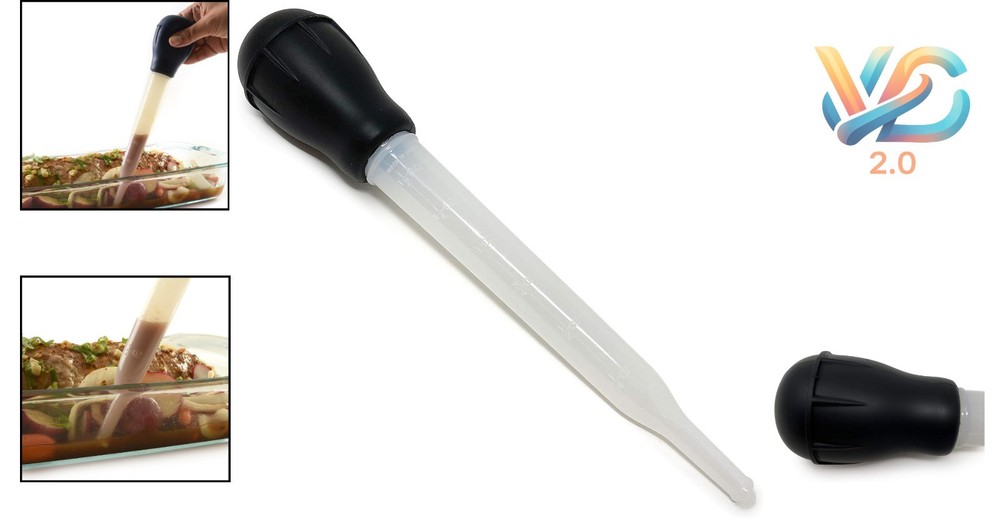 Norpro Nylon Silicone Baster Black Kitchen Tool Moisture Injection 10.5"