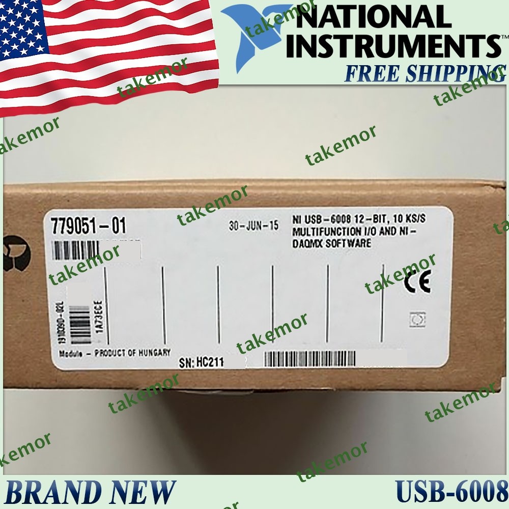 National Instruments USB-6008 Data Acquisition Card NI DAQ Multifunction USstock