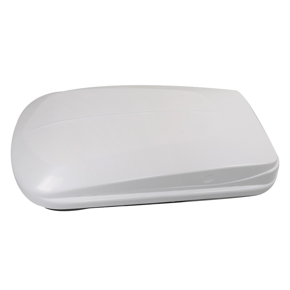 Labwork 14 Cubic Feet ABS Car Roof Top Box Cargo Luggage Carrier White W/2 Locks