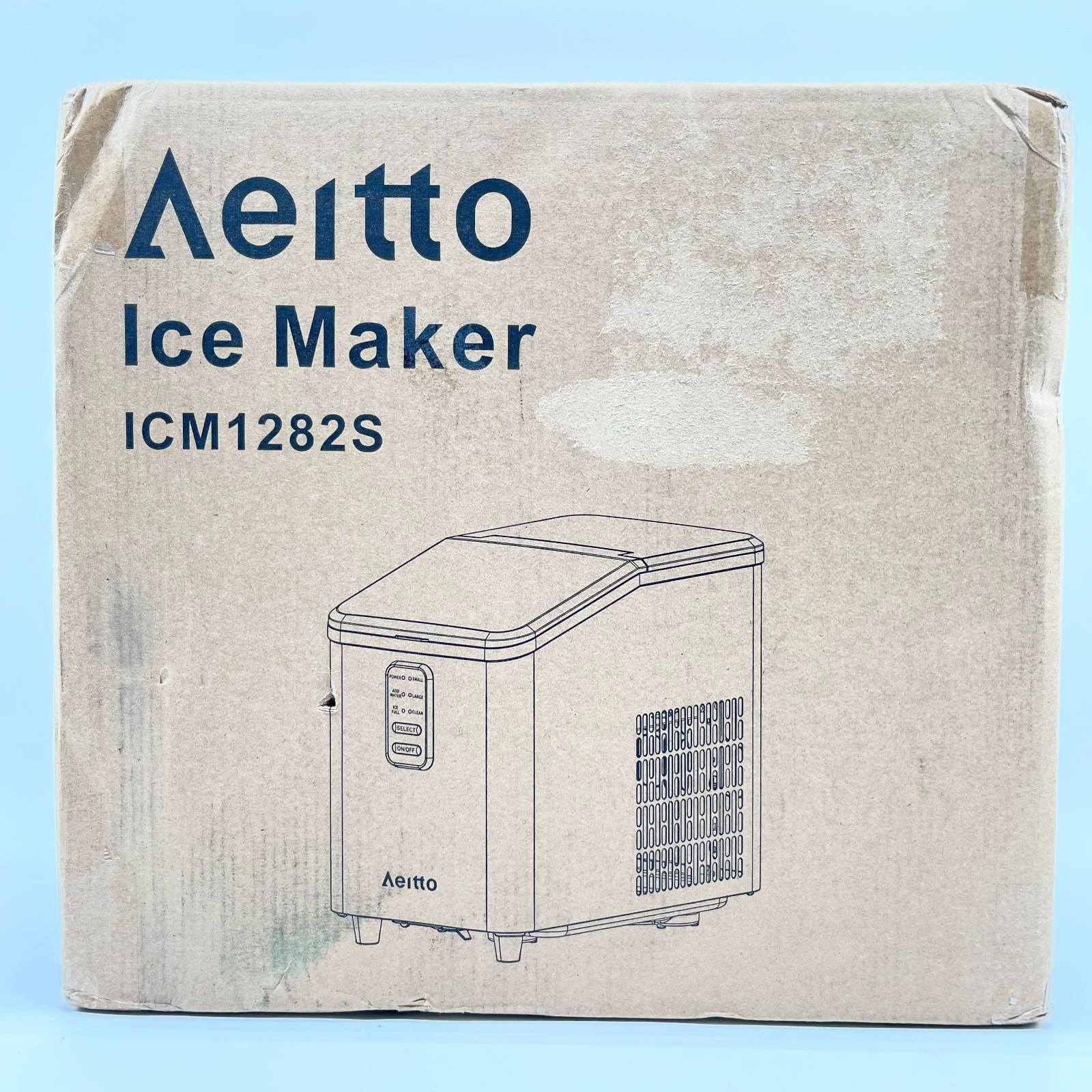 New Brand New AEITTO 110-120 Volts Ice Maker Model ICM1282S - Silver
