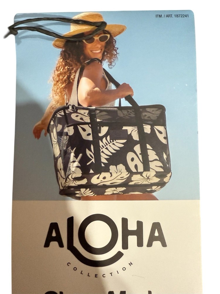 Aloha Collection Collapsible Beach Tote