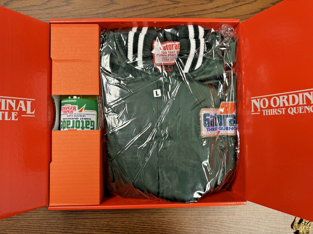 Gatorade x Stranger Things Upside Down Capsule! Large Jacket! New, IN Hand!