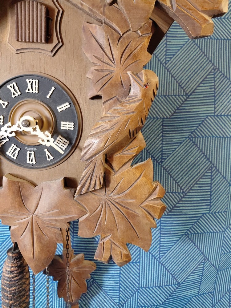 Large 1 Day Cuckoo Clock Complete Working . Watch Video