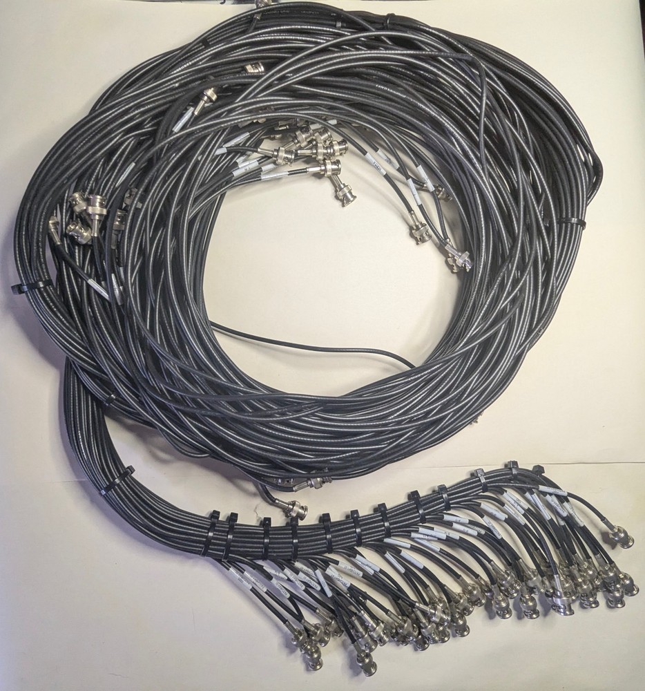 Gepco Video BNC bundle for patch panel, 47 Channels, 22ft - various lengths