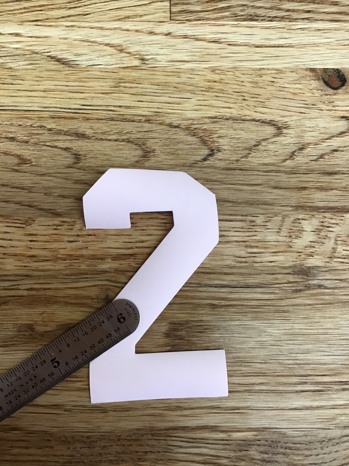 Firefighter / EMT Turnout Coat Reflective Iron-On Number “2” Orange/Red D-6