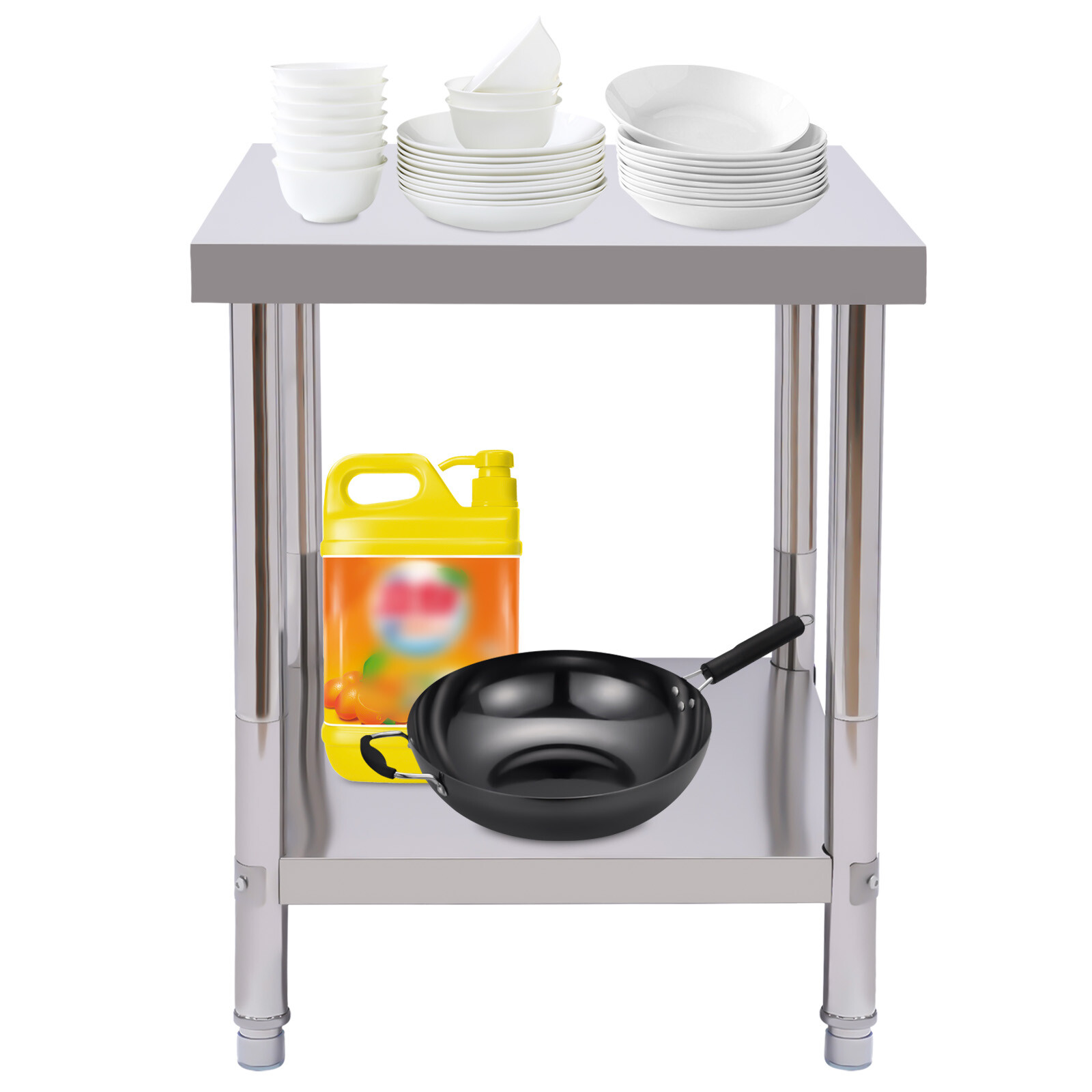 Stainless Steel Work Table 24x18in Commercial Kitchen Equipment Food Prep Table